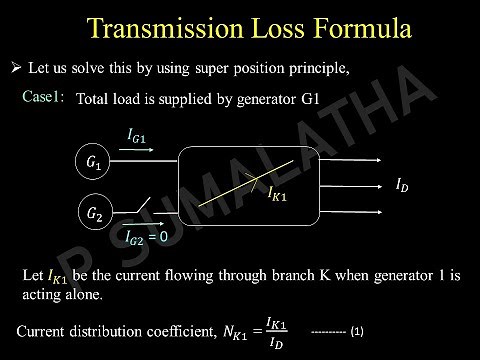 Transmission loss (B- Coefficients) Derivation