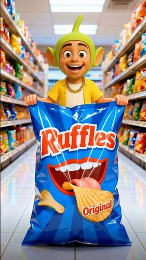 He hid in a giant bag of chips… and nobody noticed until the very end 😱