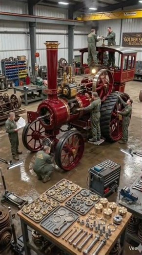 😱 120 Year Old British Steam Engine Restoration | Satisfying Timelapse 🚂 #shorts
