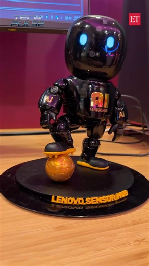 Lenovo’s sensor hub at CES packs 16 sensor points and cameras that track movement and even handles calls, all from your desk setup. Here’s a quick look, under a minute. #CES #Lenovo #SmartDesk #FutureOfWork #TechAtCES | The Economic Times