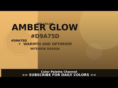 The Color Amber Glow (#D9A75D) — Color Psychology & Design