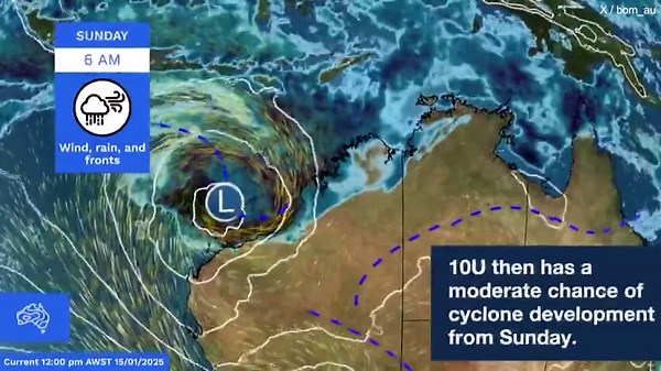 Bureau of Meteorology issues cyclone alert for Australian state