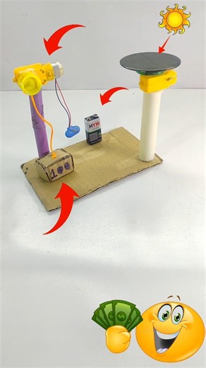 Easy science project || कम खर्च में बनाएं कमाल का model #viral #shorts
