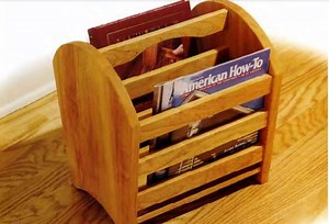 DIY Wood Magazine Rack Plans: PDF Download (12x14 In) - Etsy