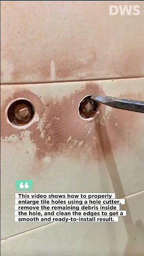 Professional Tile Hole Enlarging – Clean and Precise Wall Drilling Technique