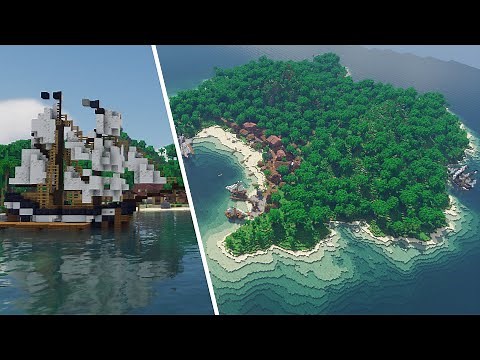 I built a PIRATE ISLAND in Minecraft!