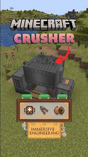 How to Build Crusher in Minecraft Immersive Engineering (All the Mons)