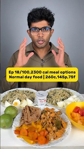 Ep 18/100,Normal day food | (2200-2300) cal simple meal options #dietplan #mealplan #balancedmeals