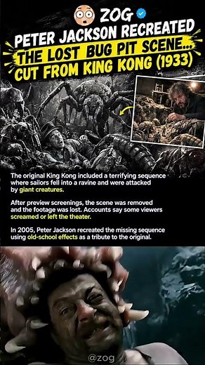 Peter Jackson Recreated the MOST DISTURBING Scene Ever Cut From King Kong #shorts