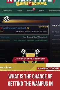 What is the chance of getting the wampus in Nitro type? - TimesMojo