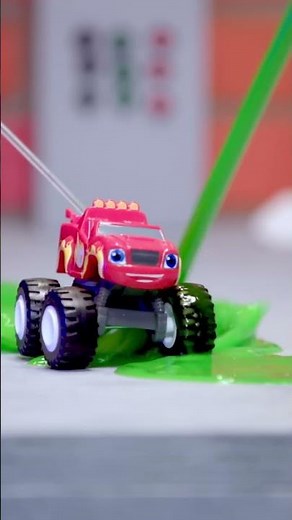 SLIME TIME w/ TOYS ft. SpongeBob, Loud House & Blaze! | Toymation #Shorts