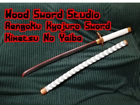 Rengoku Kyojuro nichirin blade - Demon Slayer - Kimetsu no Yaiba - Wood Sword Making
