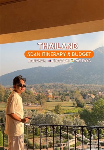 Here is your THAILAND TRAVEL ITINERARY guide for 5 Days 4 Night across 3 Cities Bangkok, Khao Yai & Pattaya 🫶🏝️🇹🇭 #thailandtravel #bangkokitinerary #khaoyaitrip #pattayatravel