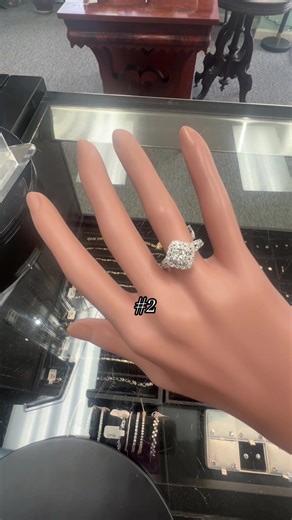 The mannequin hand makes a return 💁‍♀️ #fyp #engagement #rings #jewelry #viral