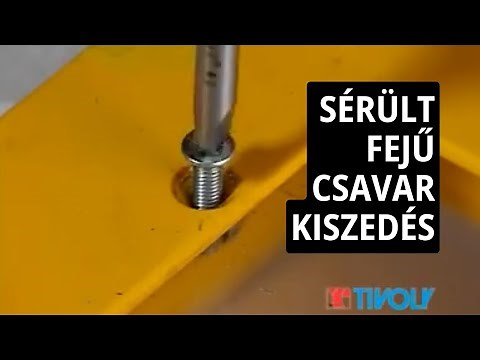 Sérült fejű csavar kiszedő XOUT (magyar felirat)