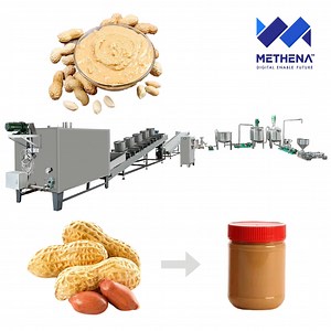 [Hot Item] Medium Industrial 200kg-300kg Peanut Shea Hazelnut Paste Make Process Producing Line Automatic Butter Machine