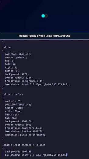 Epic Toggle Switch | HTML CSS