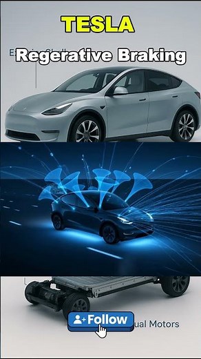How Tesla Regenerative Braking Works with Advanced Autosensing #tesla #Autosensing #teslatechnology