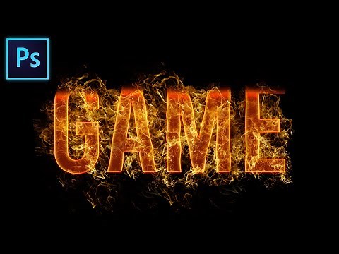 كتابة نص بتأثير ناري احترافي في الفوتوشوب | Fire Text Effect in Photoshop CC