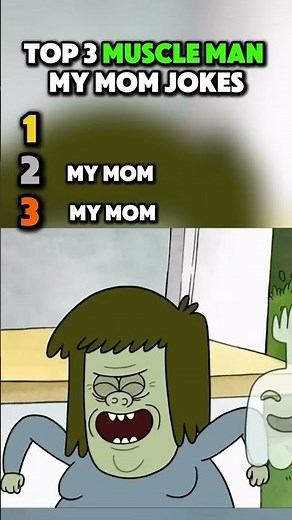 Funny Muscle Man "My Mom" Jokes #regularshow #muscleman #mymom #cartoonnetwork