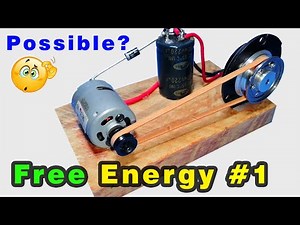 How to make Free Energy Generator self running from a two DC Motors, Free Energy