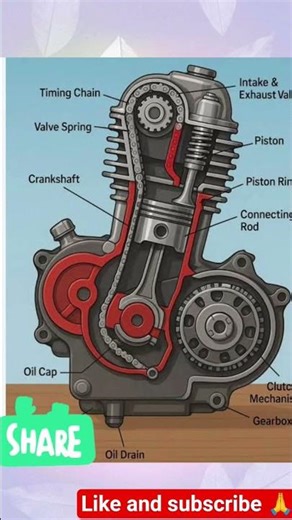 👋👍bike ingine parts system #viral #shortvideo
