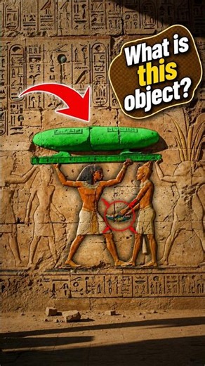 What is this massive object in the egyptian wall carving?#shorts #mystery #ancientsecrets