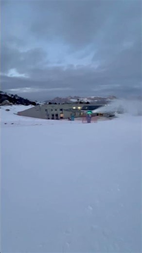 Snowmaking & Snow Grooming in the Dolomites ❄️ | Snow Cannon #skiing #snowmaking#dolomites#skislopes