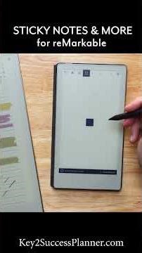 Sticky Notes for reMarkable Help Organize Notes