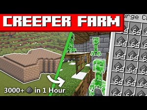 Minecraft Easy Creeper Farm in 1.20 | 1500+ Gunpowder per Hour [Tutorial]