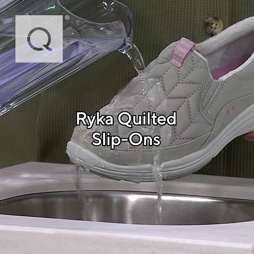 2.1K views · 1K reactions | Buy now! Cute, comfy and oh-so convenient, these water-repellent Rykä slip-ons get you through any day. | QVC | Facebook
