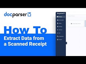 Docparser Academy: How to Extract Data from a Scanned Receipt