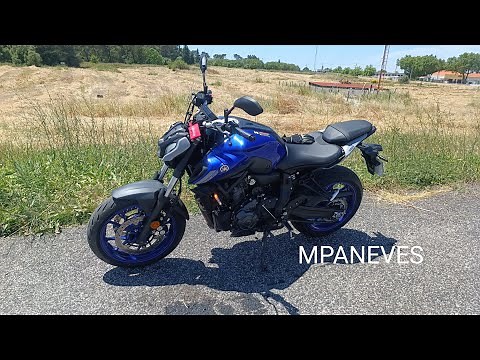 Apresentação e teste da Yamaha mt07(2021)