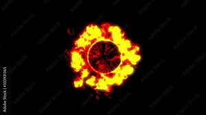 Flash Fx Comic Dynamic Action Patterns/ 4k animation of a comic cartoon 2d energy effect with posterized electric shape patterns