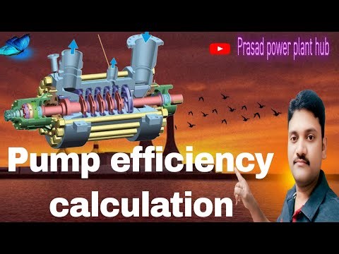 Pumps efficiency calculation 