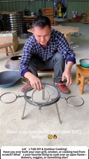 DIY Rotating Grill Rack – Cooking Made Easy and Fun! 🍢🔥