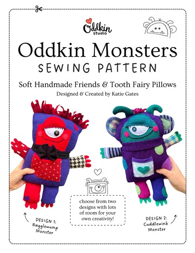 Oddkin Monsters - Sewing Pattern (PDF)