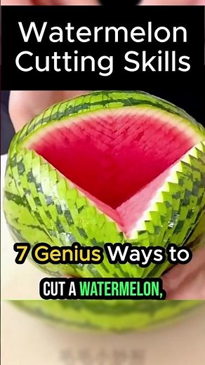7 Genius Ways to Cut a Watermelon 🍉 #watermelon #hacks
