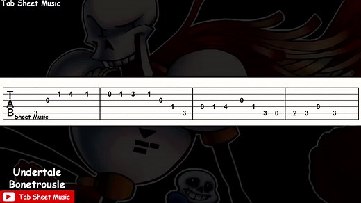 Undertale - Bonetrousle吉他谱！