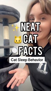 Why does my cat sleep so much? Cat sleep behavior is super neat! Here are some neat facts 🔎🐱 #catbehavior #sleepycat #sleepingcat #cats #neatcatfacts #interestingfacts #catfacts #themoreyouknow | The Cattery Cat Shelter