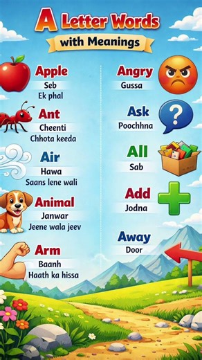 Word meaning |Easy words and their meanings