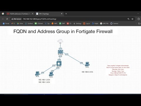 Address Group and FQDN Configuration basic in FortiGate firewall
