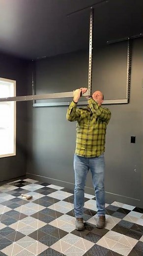 No garage makeover is complete without taking advantage of the space above 👆