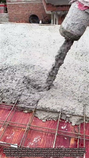 Concrete Pouring Process in Construction: Mixing, Pouring, and Curing Steps