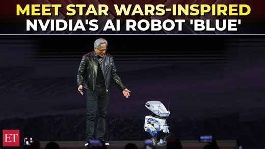 #Nvidia unveils #StarWars-inspired #AI #robot ‘Blue’, partners with #Google, #Disney to make sci-fi #droid | 🔴 Catch the day's latest news here ➠ https://ecoti.in/kyArba 🗞️ | The Economic Times