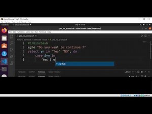 How to prompt for Yes No input in a Linux shell script