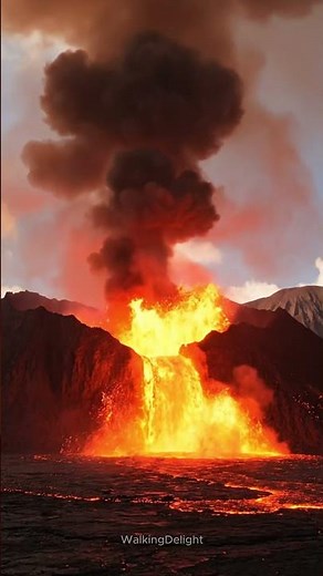 World’s FIERY Waterfall 🌋 (Kilauea Lava Flow)