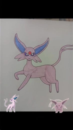 Desenho Pokémon Espeon #drawing #drawingtutorial #pokemon #espeon #eeveelution