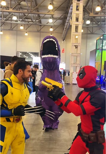Deadpool and Wolverine Battle Godzilla