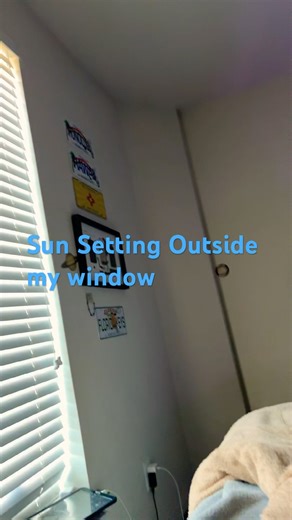 Sun Setting Outside my window